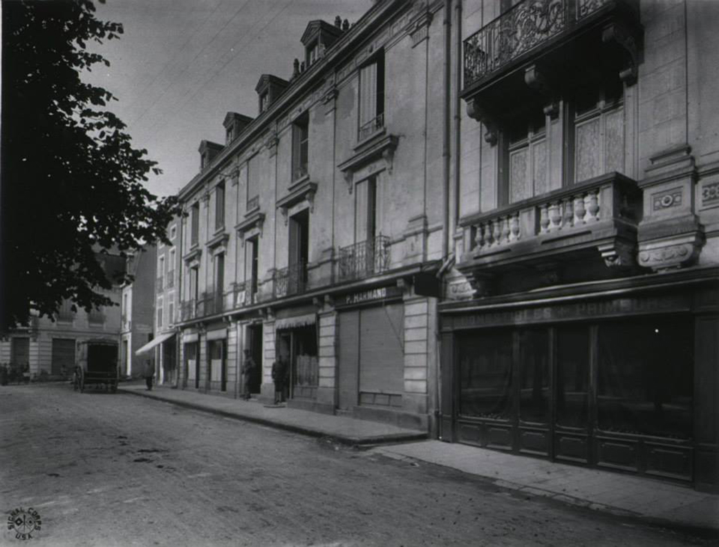 Rue Salabery (hotel Thiery at far left, Hospital No. 6 of Base Hospital 31)